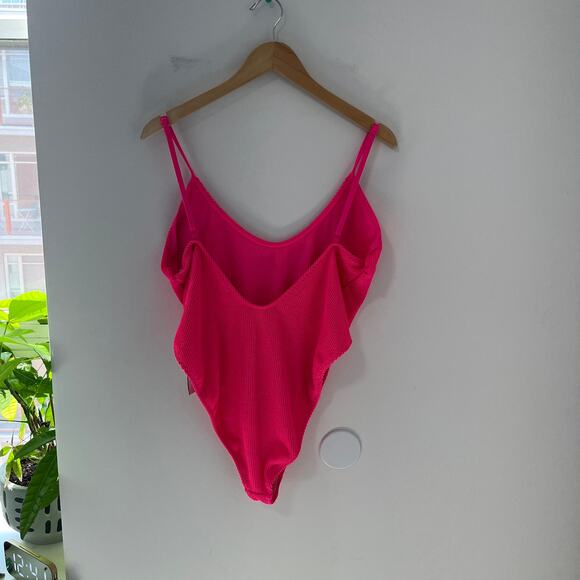 NEW Good American Barbie Pink One Piece Bathing Suit Size 4XL/5XL - Picture 6 of 6